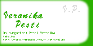 veronika pesti business card